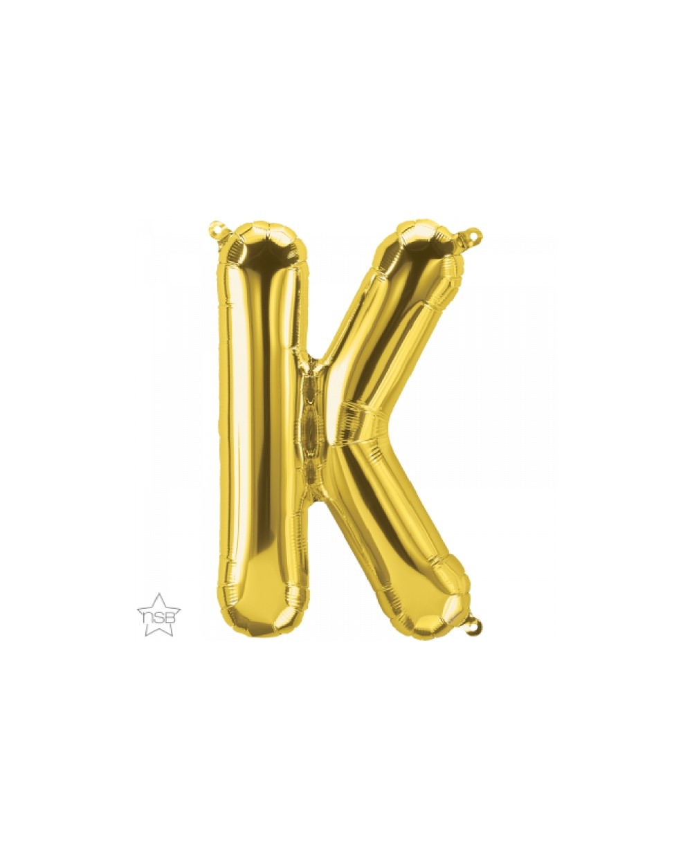 BALLON METALLIQUE LETTRE K OR 86 CM