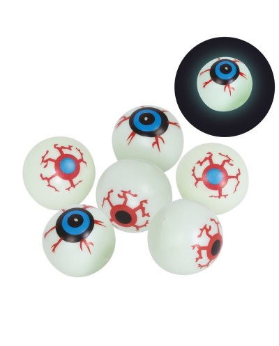 6 YEUX PHOSPHORESCENTS DECORATION HALLOWEEN