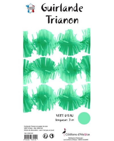 GUIRLANDE TRIANON VERT D'EAU 3 METRES