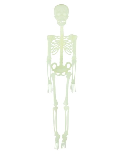 SQUELETTE ARTICULE A SUSPENDRE PHOSPHORESCENT DECORATION HALLOWEEN 150 CM