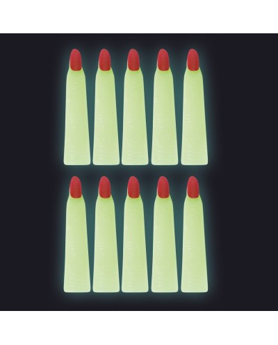 10 DOIGTS DE SORCIERE PHOSPHORESCENTS