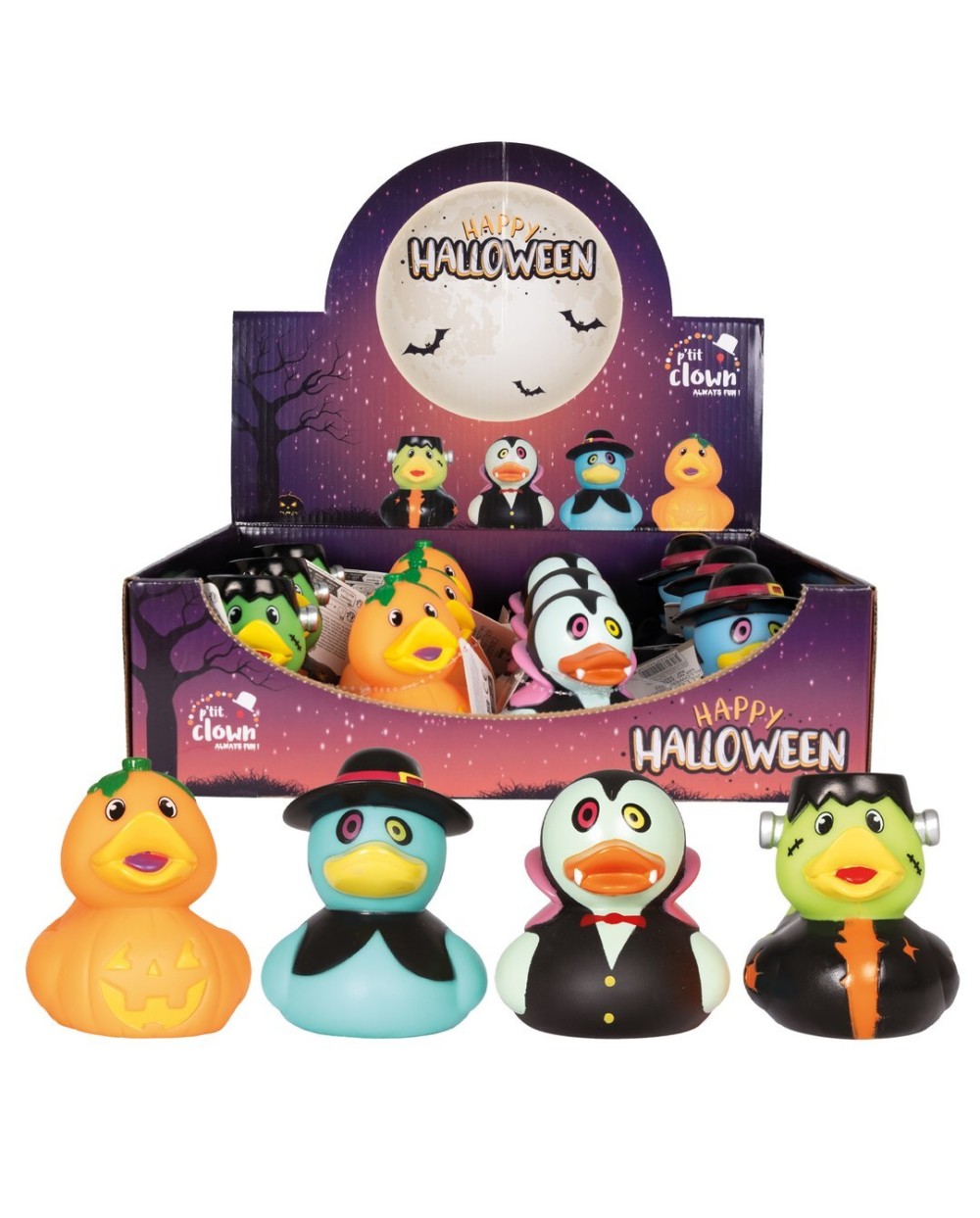 1 CANARD D'HALLOWEEN 4 MODELES DIFFERENTS ALEATOIRES