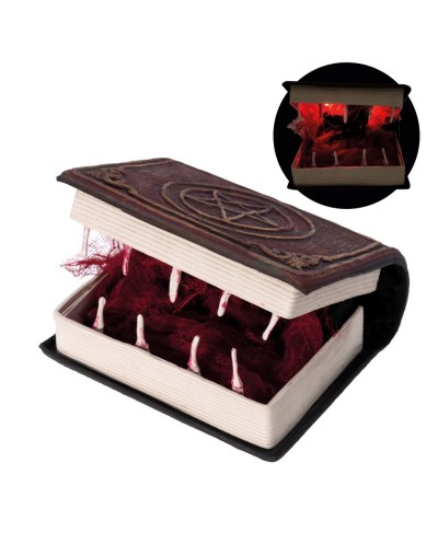 LIVRE VORACE A POSER ANIME SONORE ET LUMINEUX DECORATION HALLOWEEN 14 CM