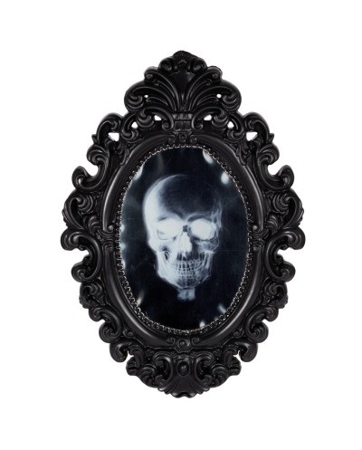 AUTOMATE MIROIR HANTE SONORE LUMINEUX DECORATION HALLOWEEN 33 CM