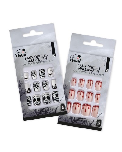 FAUX ONGLES HALLOWEEN MODELE ALEATOIRE