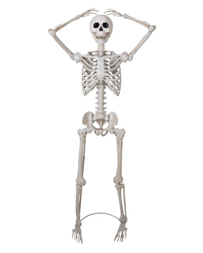 SQUELETTE SUR PIED ARTICULE DECORATION HALLOWEEN 152 CM