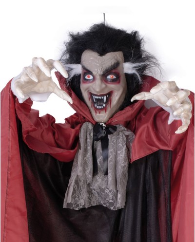 AUTOMATE VAMPIRE A SUSPENDRE ANIME SONORE LUMINEUX DECORATION HALLOWEEN 180 CM