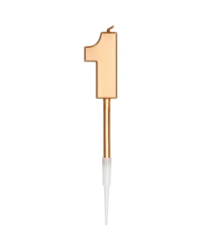 BOUGIE CHIFFRE 1 OR