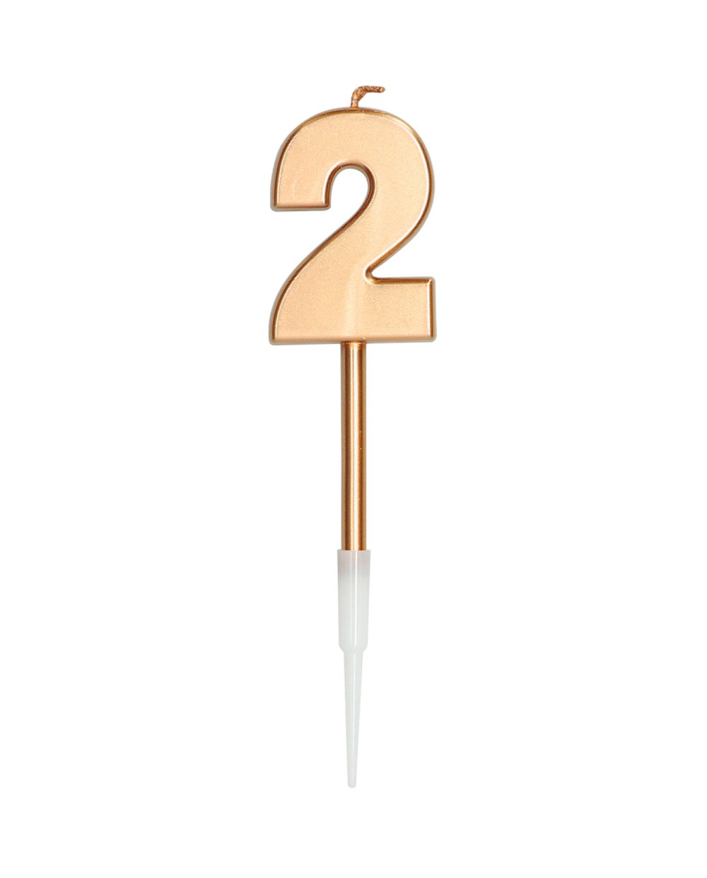 BOUGIE CHIFFRE 2 OR