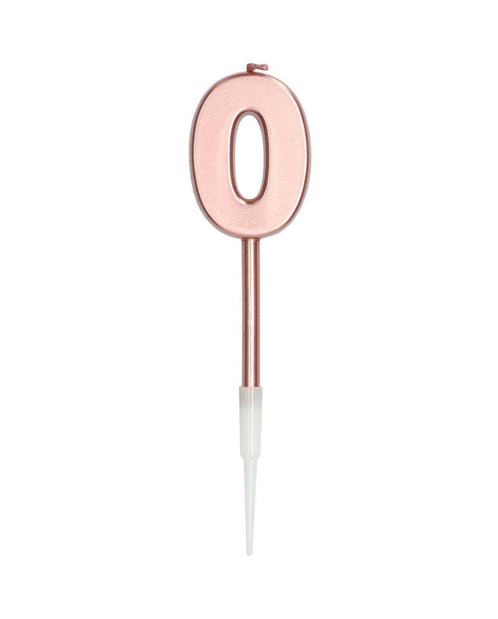 BOUGIE CHIFFRE 0 ROSE GOLD 
