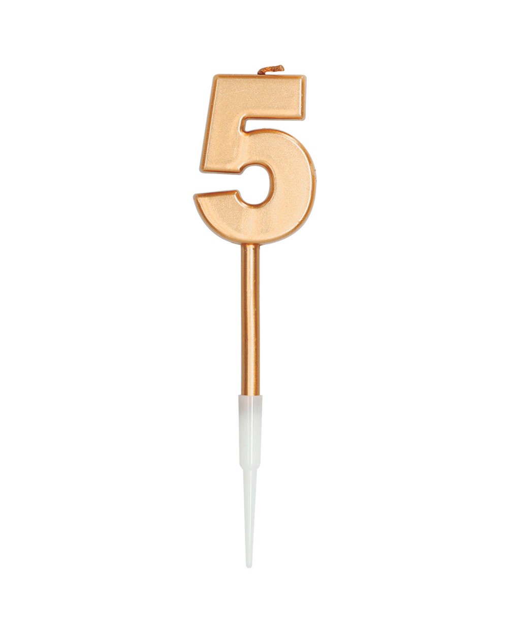 BOUGIE CHIFFRE 5 OR