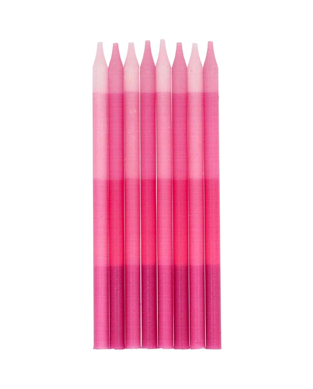 24 BOUGIES MELANGE DE ROSE 10 CM
