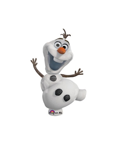 BALLON METALLIQUE  OLAF REINE  DES NEIGES 58 X 104 CM
