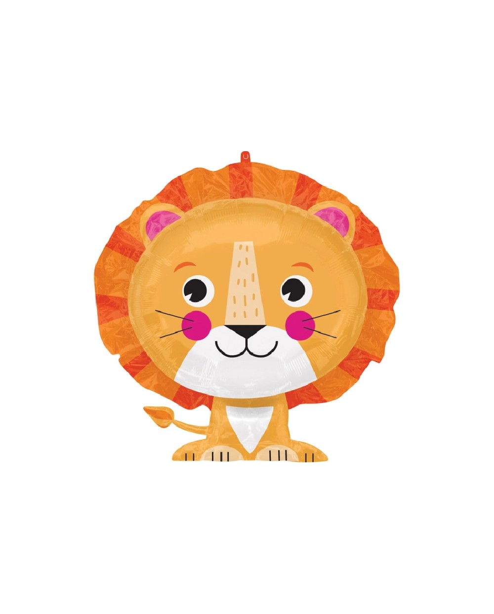BALLON METALLIQUE LION CARTOON ASSIS 60 X 53 CM
