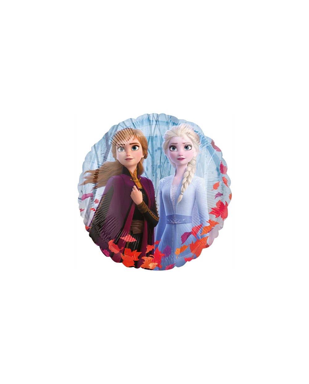 BALLON METALLIQUE REINE DES NEIGES 2 FORME ROND 43 CM