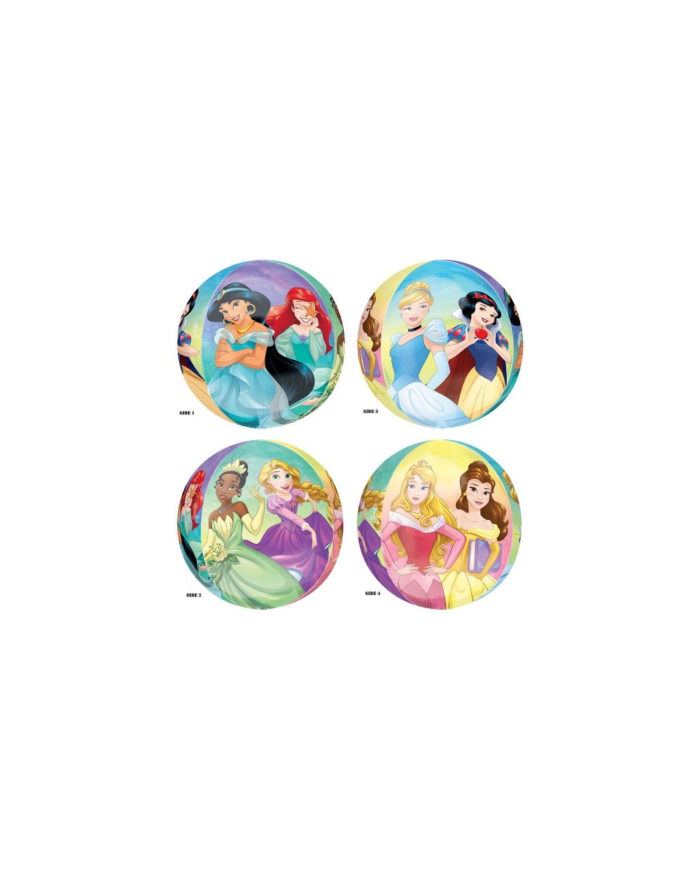 BALLON METALLIQUE ORBZ PRINCESSES DISNEY 38 X 40 CM