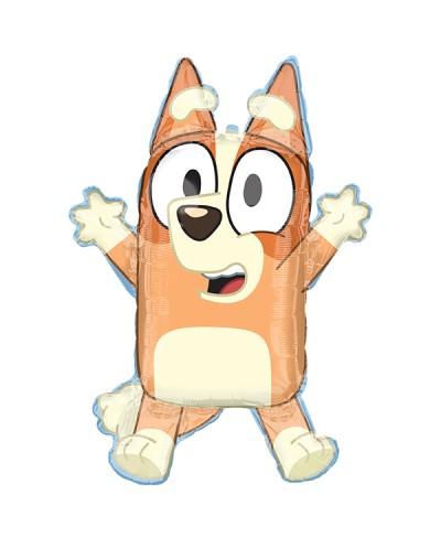 BALLON METALLIQUE BLUEY PERSONNAGE BINGO 58 X 81 CM 