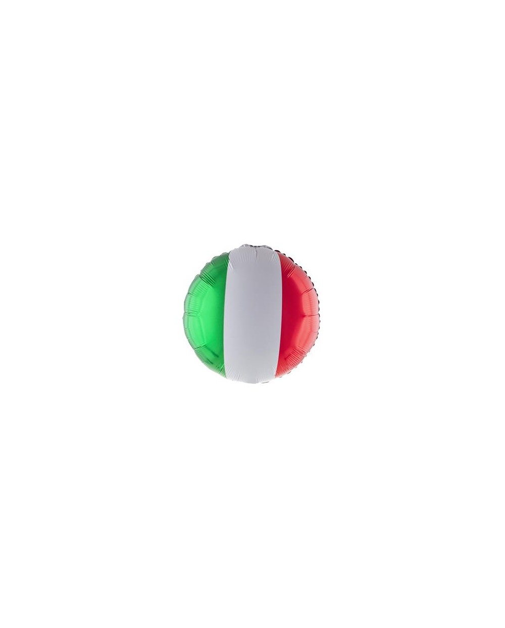BALLON METALLIQUE ROND DRAPEAU D' ITALIE 46 CM 
