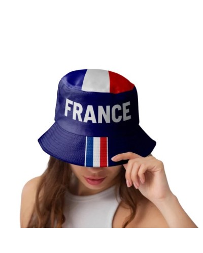 CHAPEAU DE PECHEUR BOB SUPPORTER FRANCE BLEU BLANC ROUGE