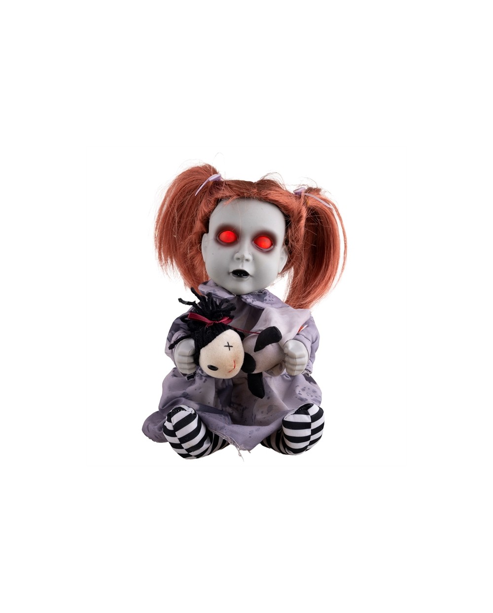 DECO HALLOWEEN  POUPEE FANTOME 26 CM ANIMATRONIC MOUVEMENT SON  LUMIERE