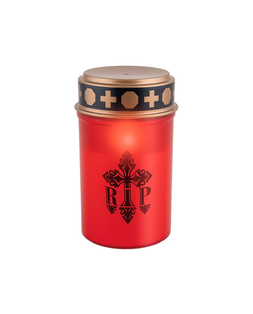 DECORATION HALLOWEEN BOUGIE FUNERAIRE RIP AVEC LUMIERE LED