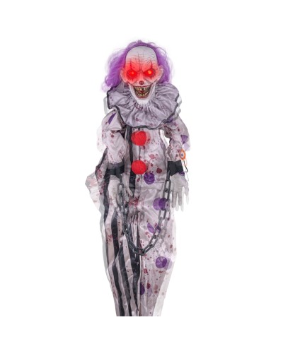DECORATION HALLOWEEN CLOWN TREMBLANT SUSPENDU ANIME 150 CM