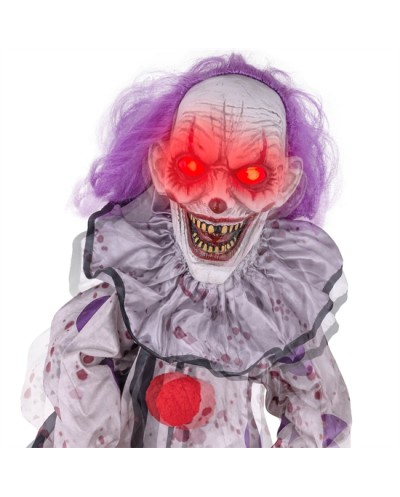 DECORATION HALLOWEEN CLOWN TREMBLANT SUSPENDU ANIME 150 CM