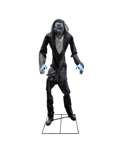DECORATION HALLOWEEN ZOMBIE DEBOUT 235 CM ANIMATRONIIC