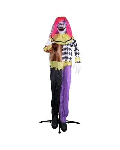 DECORATION HALLOWEEEN CLOWN ONDULANT ANIMATRONIC 160 CM