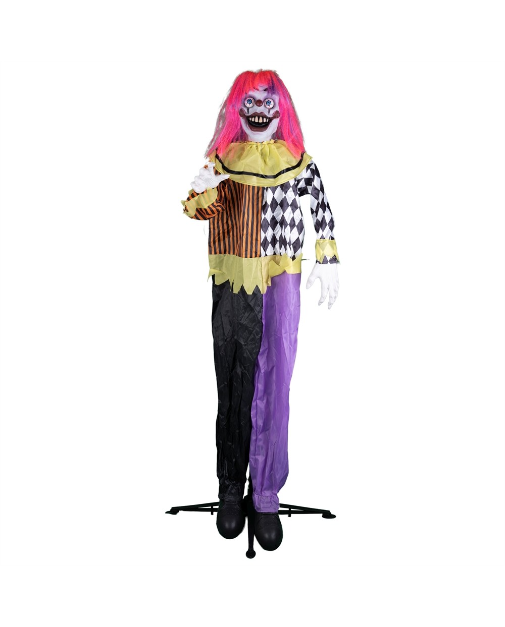 DECORATION HALLOWEEEN CLOWN ONDULANT ANIMATRONIC 160 CM