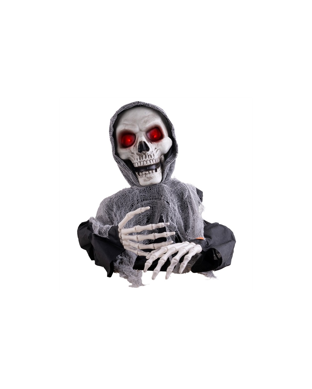 DECORATION HALLOWEEN FAUCHEUSE DE LA MORT TETE DE MORT ANIMATRONIC