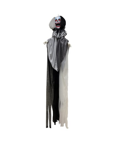 DECORATION GEANTE HALLOWEEN CLOWN SONORE ET LUMINENUX 3.6 METRES