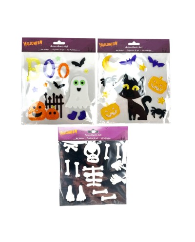DECORATION DE VITRE HALLOWEEN GEL 