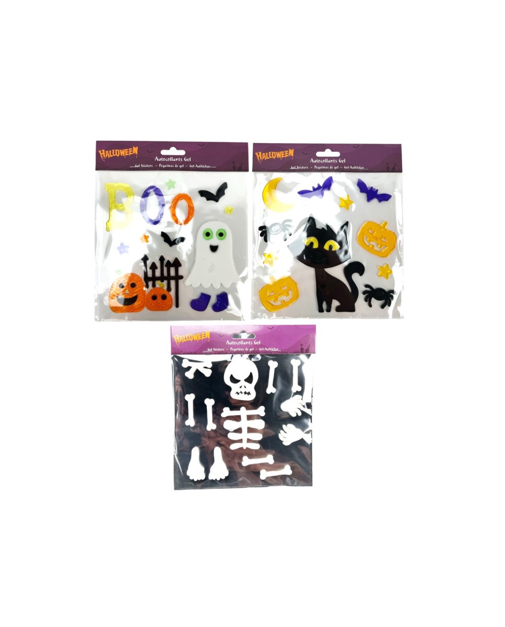 DECORATION DE VITRE HALLOWEEN GEL 