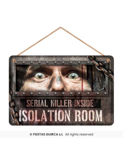DECORATION DE PORTE CHAMBRE D'ISOLEMENT POUR HALLOWEEN