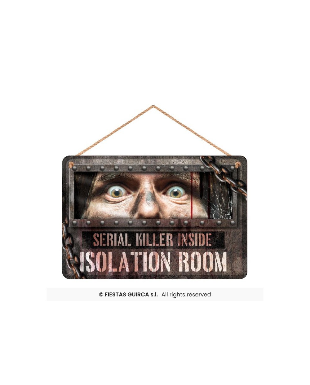 DECORATION DE PORTE CHAMBRE D'ISOLEMENT POUR HALLOWEEN