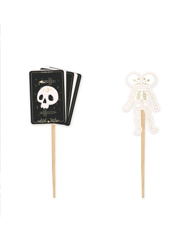 PICS DECO HALLOWEEN SQUELETTE TETE DE MORT