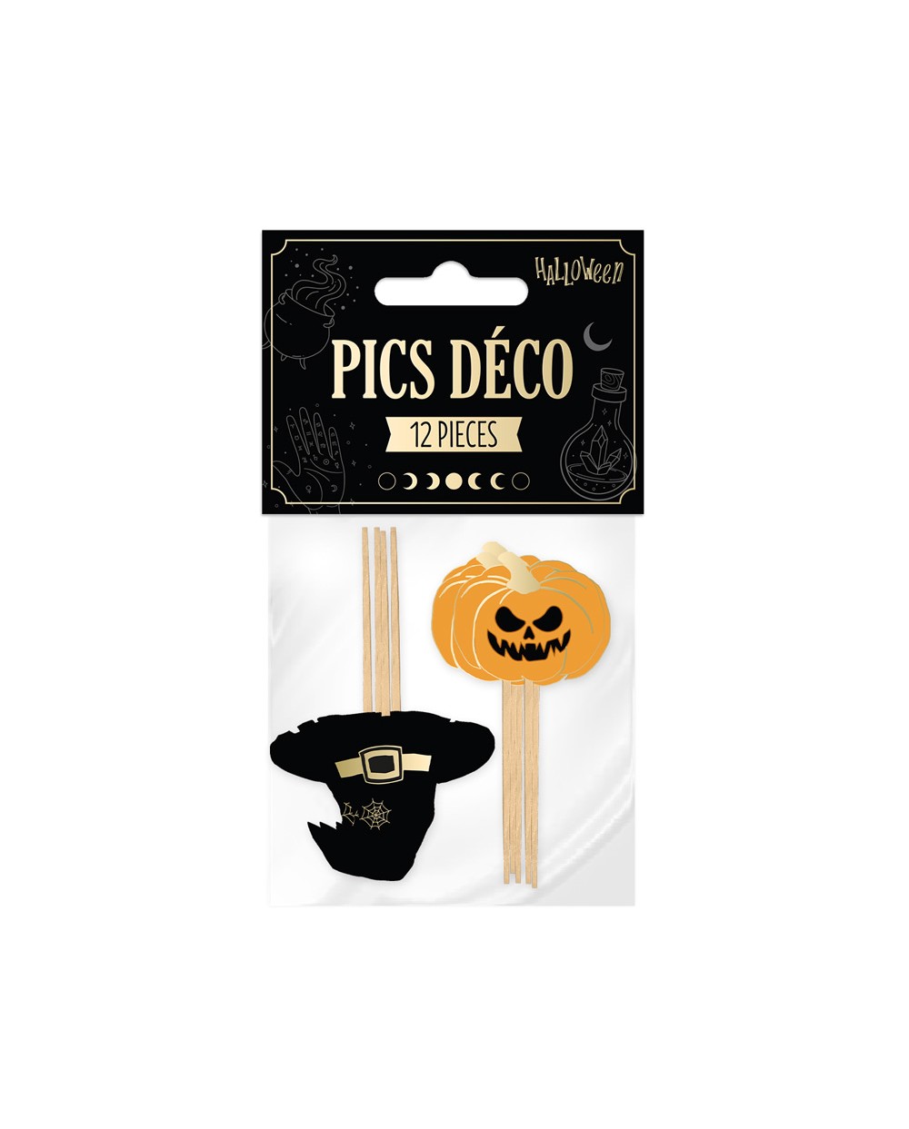 PICS DECO HALLOWEEN CITROUILLE/ CHAPEAU