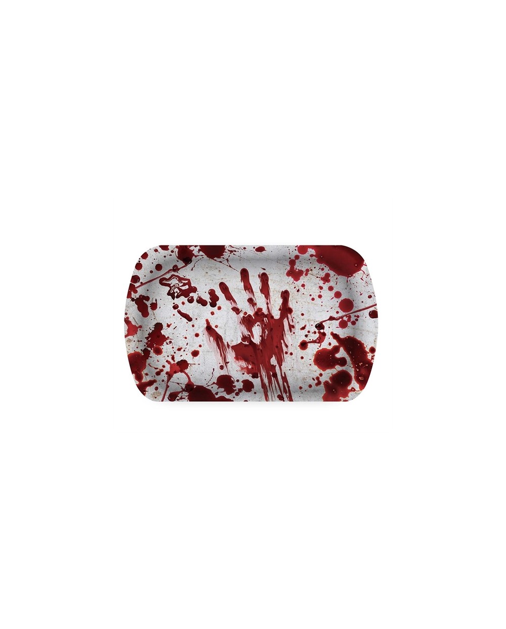 PLATEAU HALLOWEEN DECOR ENSANGLANTE EN PLASTIQUE 29X15X3.5 CM