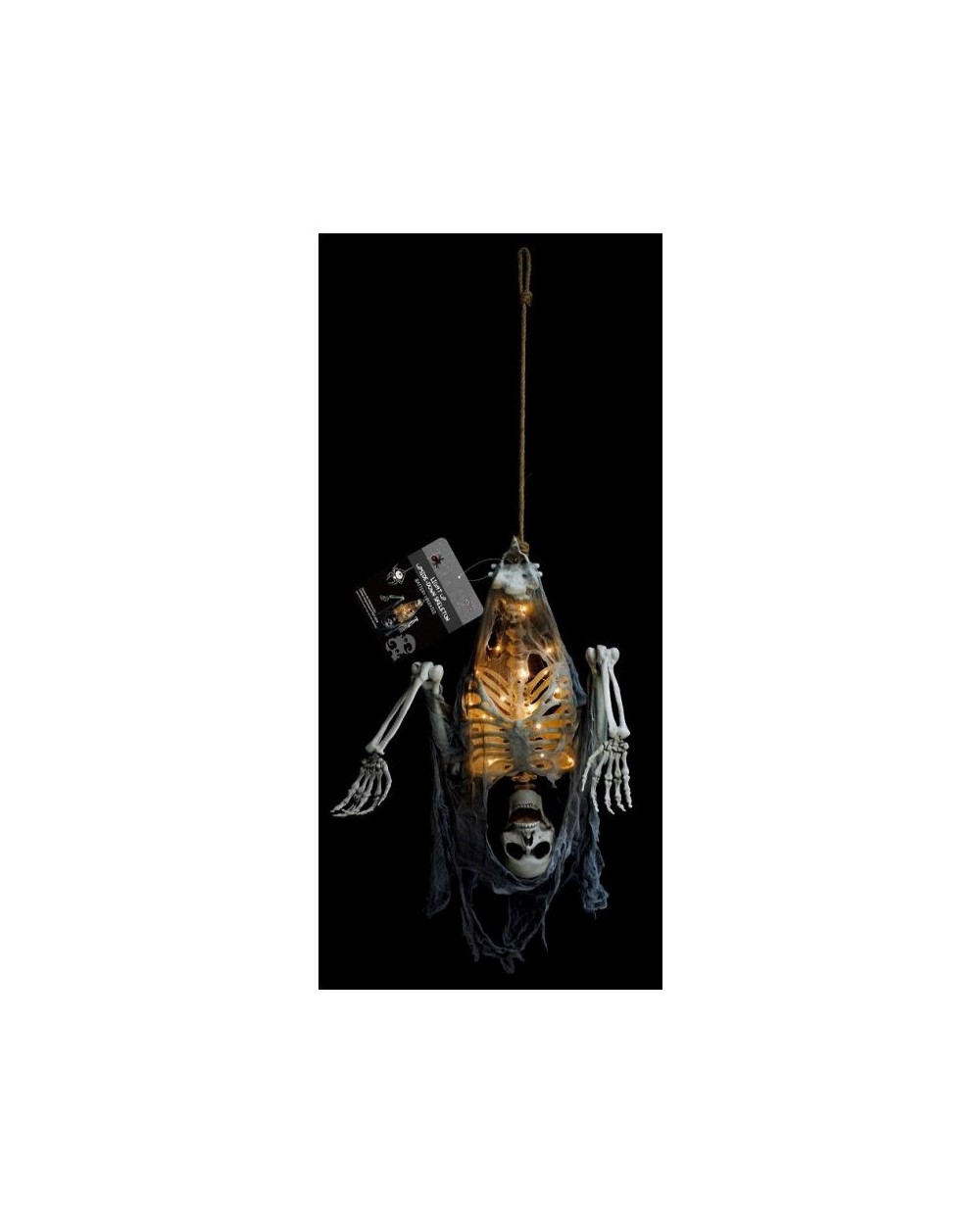 DECORATION HALLOWEEN SQUELETTE BOB AVEC LED 80 X 18 X 108 CM 