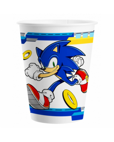 8 GOBELETS SONIC 200 ML 