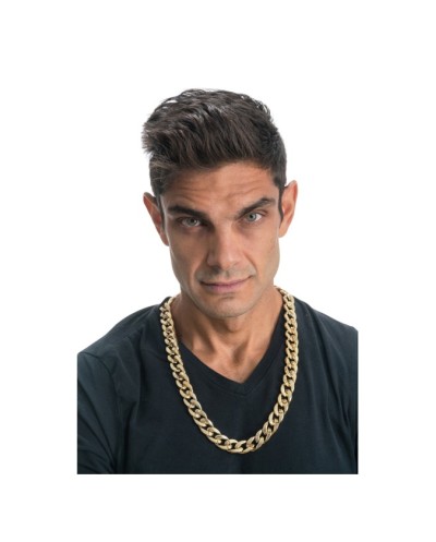 COLLIER RAPPEUR GROSSE CHAINE OR 70CM - MAILLE 1.7CM