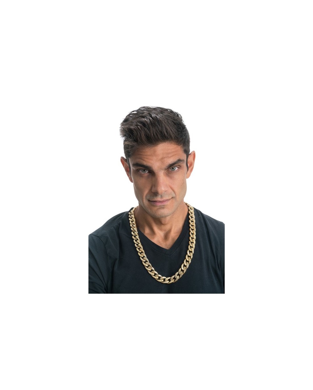 COLLIER RAPPEUR GROSSE CHAINE OR 70CM - MAILLE 1.7CM