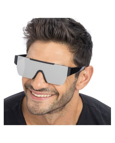 LUNETTES CARREES EFFET MIROIR ARGENT  RAPPEUR 15CM X 15CM X 5.2CM