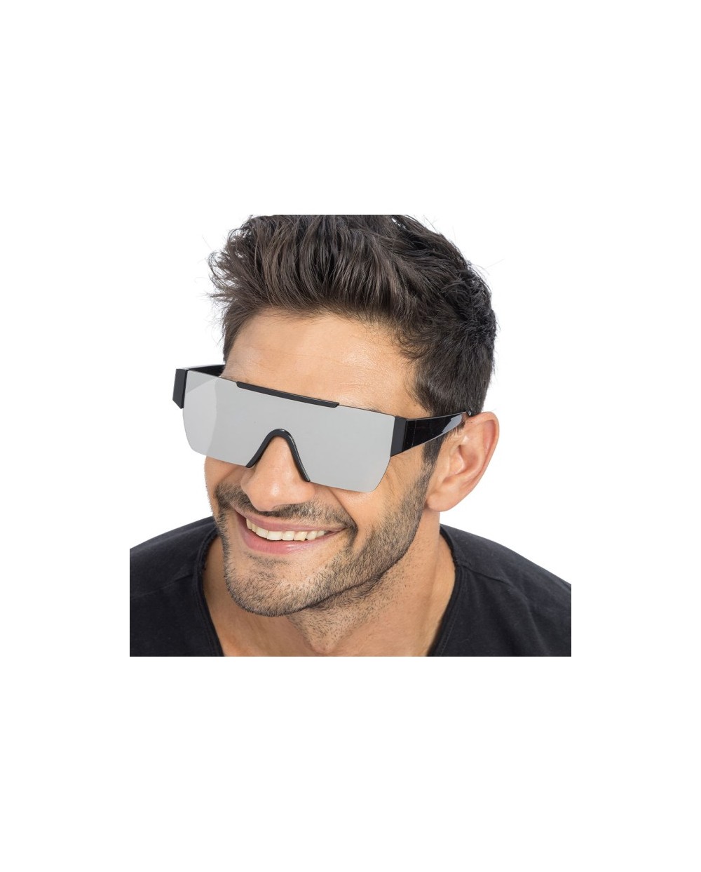 LUNETTES CARREES EFFET MIROIR ARGENT  RAPPEUR 15CM X 15CM X 5.2CM