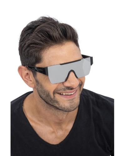 LUNETTES CARREES EFFET MIROIR ARGENT  RAPPEUR 15CM X 15CM X 5.2CM