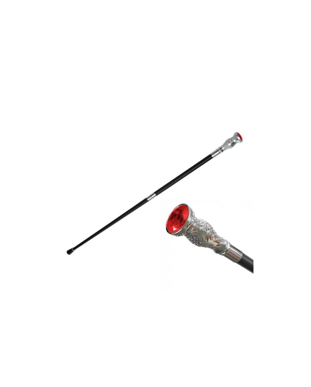 CANNE METAL RUBIS ROUGE 93 CM