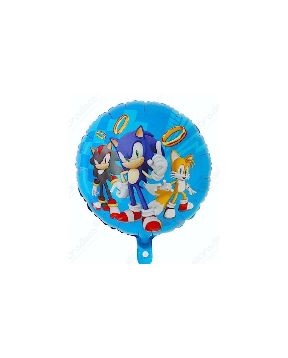BALLON METALLIQUE SONIC JEU VIDEO 44 CM