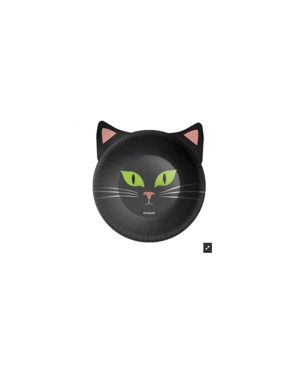 6 BOLS CHAT NOIR YEUX VERTS HALLOWEEN
