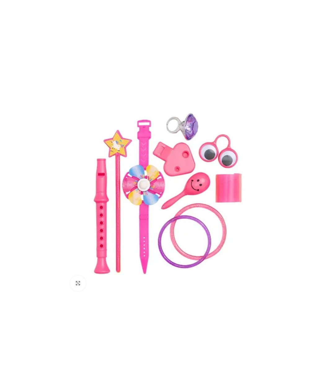 10 JOUETS A PINATA ROSE FLUTE BAGUE MARACAS RESSORT BAGUE TTE BRACELETS